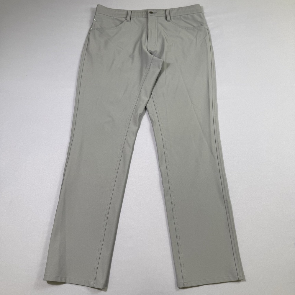 Foot Joy Athletic Fit Pants Mens 33x32 Grey Performance Stretch Straight Golf
